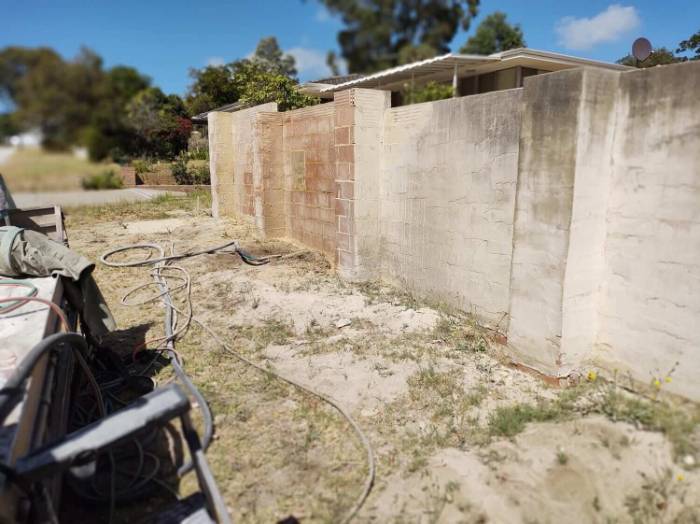 Site slab, prepped Blasting services on a Perth construction site