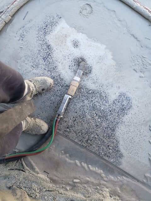 Concrete blasted to an exposed aggregate finish in Perth