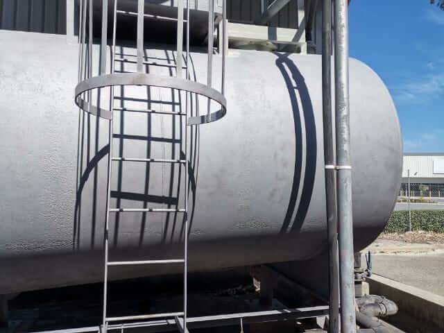 Industrial gas storage tank restored after blasting in WA