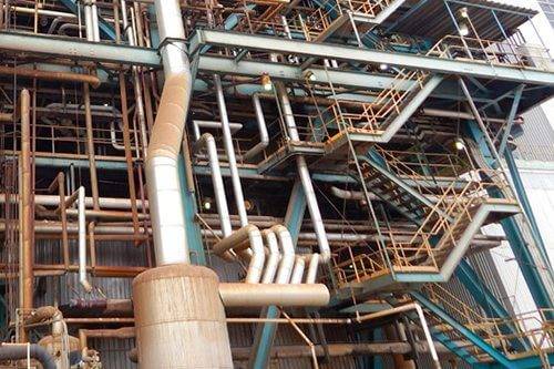 Refinery, plant in place Industrial plant blasting on a WA refinery site